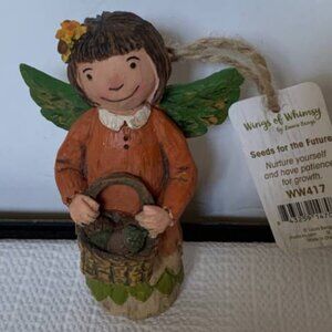 NIB Wings of Whimsy Angel Ornament Seeds For The Future Laura Benge
